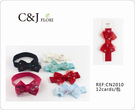 Docena Cinta Para Cabello De Moño Con Detalle De Mariposas Multicolor