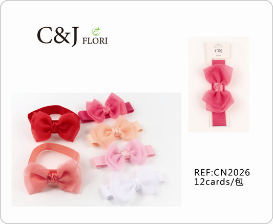 Docena Cinta para Cabello de Moño de Tul y Listón