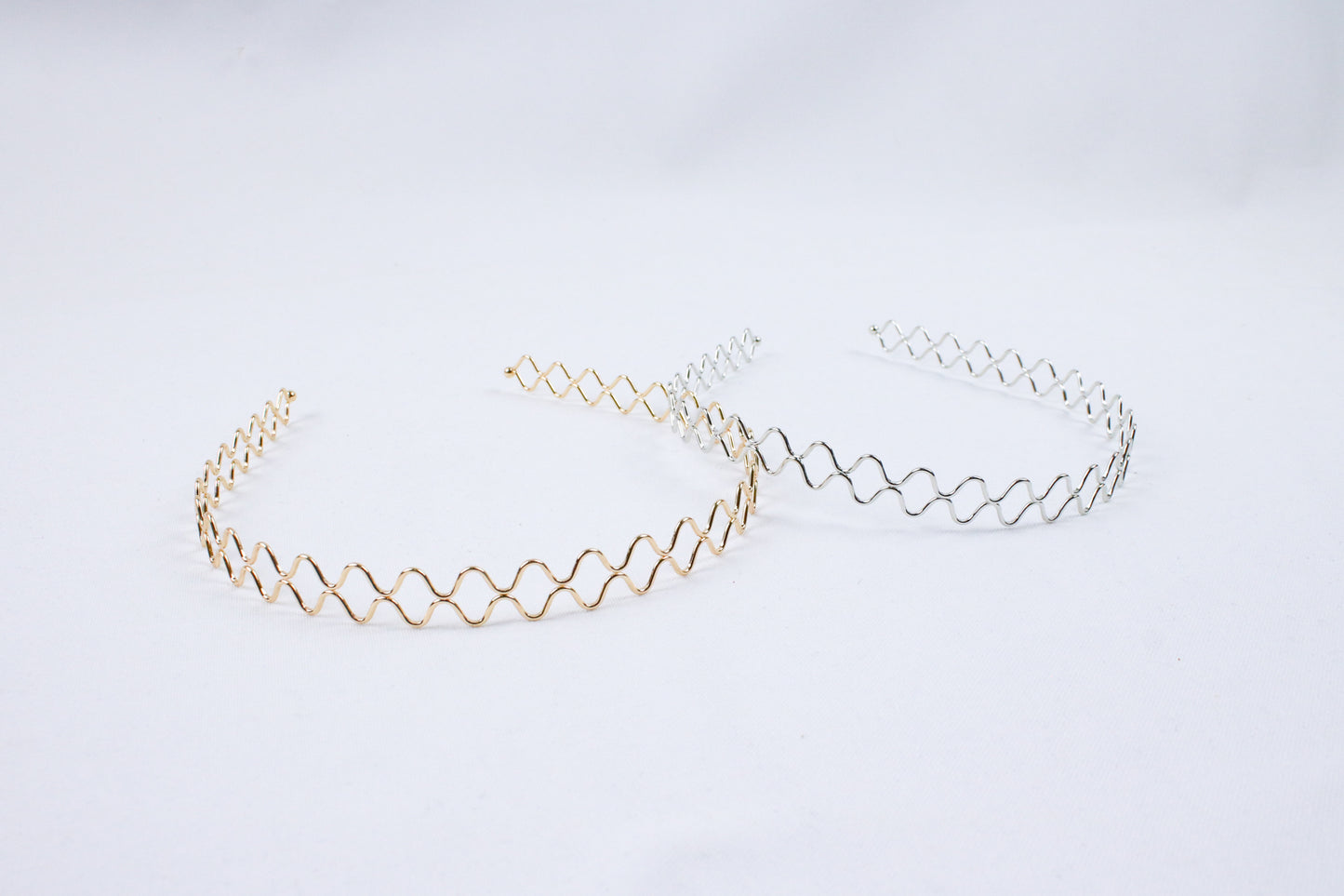 12 Diademas para el Cabello de Acero Trenzado Delgadas Elegantes