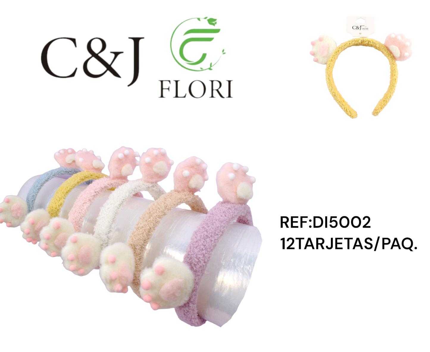 Diadema de peluche-DI5002