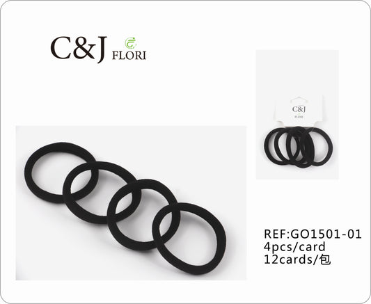 12 paquetes de 4 Ligas para el Cabello de Colores