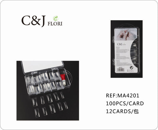 12 Paquetes de Tips para Uñas Tallas Surtidas