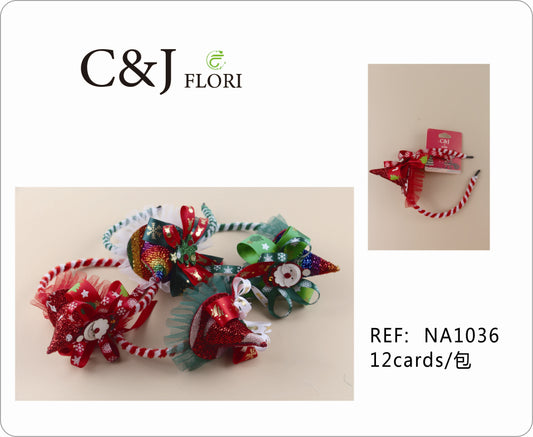 Docena de Elegantes Diademas Navideñas de Sombreritos Navideños Varios Personajes