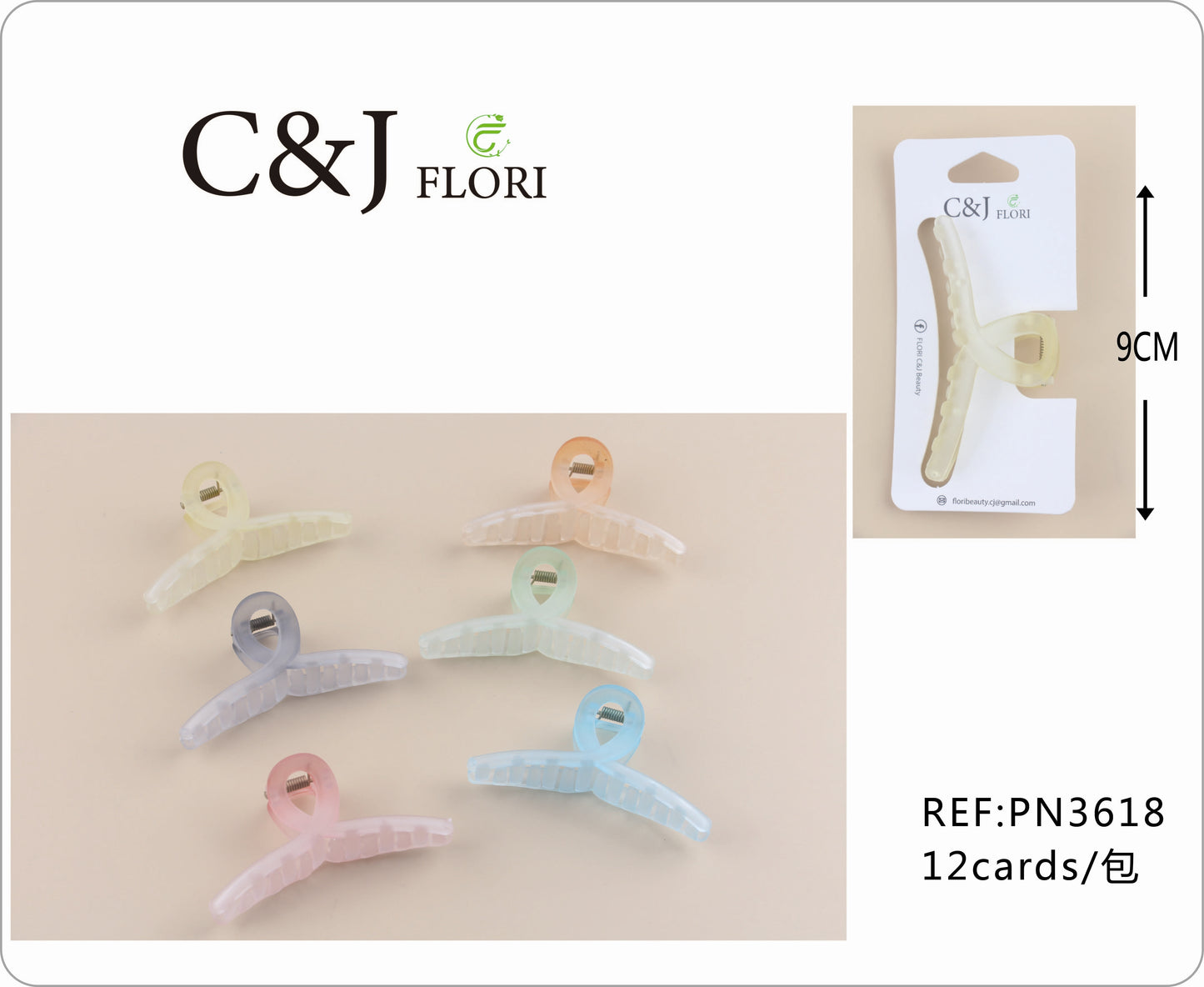 Pinza para el cabello-PN3618