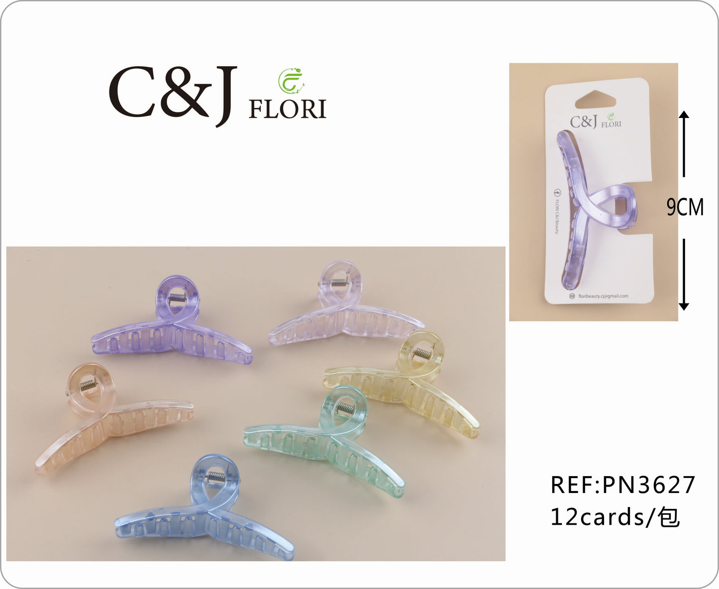 Pinza para el cabello-PN3627