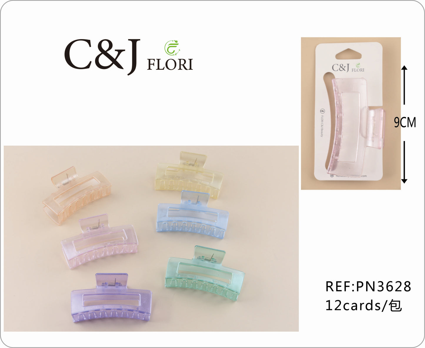 Pinza para el cabello-PN3628